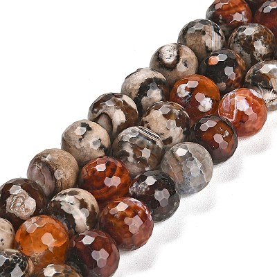 Natural Fire Crackle Agate Beads Strands G-L595-A02-01F-1