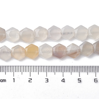 Natural White Agate Beads Strands G-K359-C07-01-1