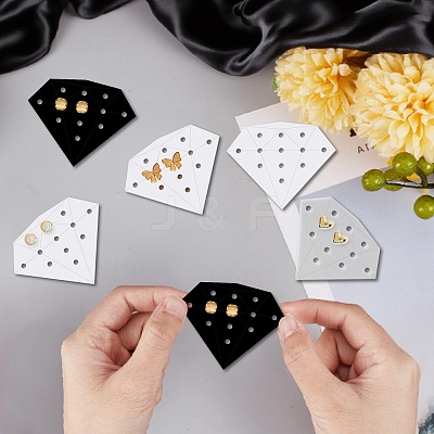 15Pcs 3 Colors Acrylic Earring Organizer Display Stands EDIS-WH20016-001-1
