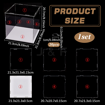 Transparent Acrylic Display Boxes ODIS-WH0329-94C-1