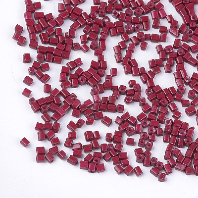 Baking Paint Glass Beads SEED-S023-11B-11-1
