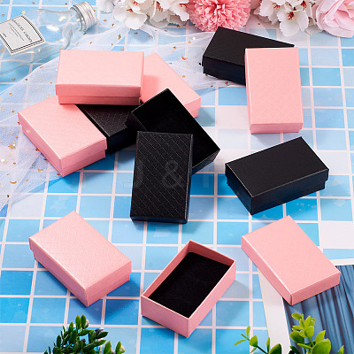 Rectangle Cardboard Paper Jewelry Box LS-CON-TAC0015-01A-1