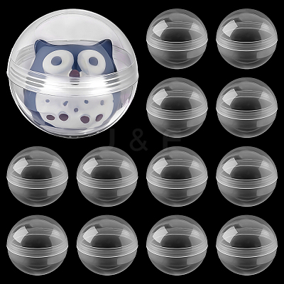 300Pcs Plastic Vending Machine Egg Capsules AJEW-PH0008-57-1