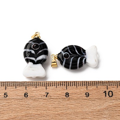 Handmade Lampwork Pendants LAMP-A007-01G-02-05-1