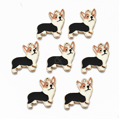 Alloy Enamel Pendants ENAM-N055-002-NR-1