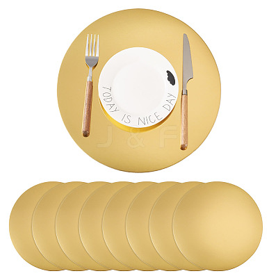 Disposable Round Paper Placemat AJEW-TAC0030-036B-1