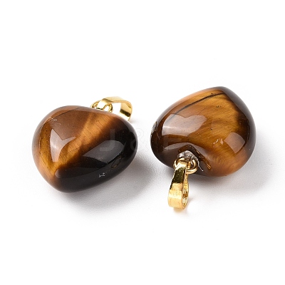 Natural Tiger Eye Pendants G-I311-A07-G-1