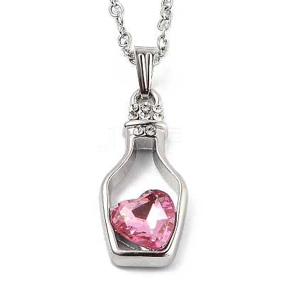 Alloy Resin Pendant Necklaces NJEW-B0003-06P-1