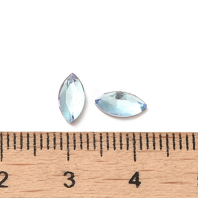 Glass Rhinestone Cabochons RGLA-P037-09A-D202-1