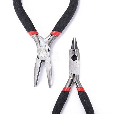 Carbon Steel Bent Nose Jewelry Plier for Jewelry Making Supplies P021Y-1