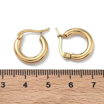 304 Stainless Steel Hoop Earrings for Women EJEW-A159-01G-1