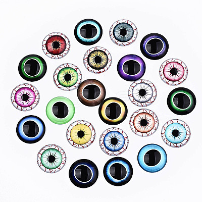 Glass Cabochons GGLA-S036-16-1