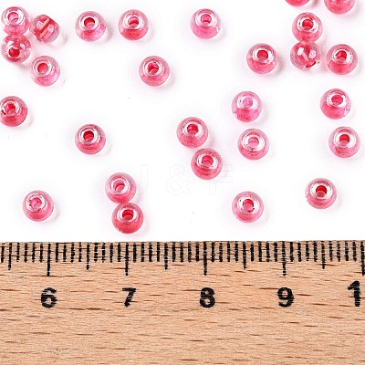 6/0 Transparent Inside Colours Glass Seed Round Beads X1-SEED-N006-004M-1