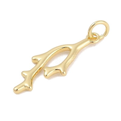Brass Pendants KK-Q028-66G-1