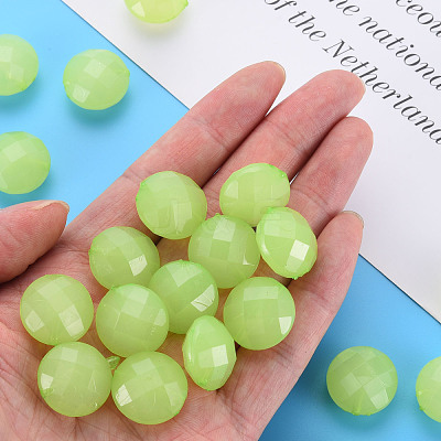 Imitation Jelly Acrylic Beads MACR-S373-94-E06-1