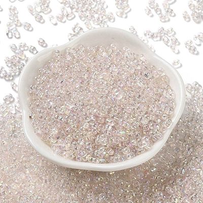 AB Color Plated Glass Seed Beads SEED-L011-06B-03-1
