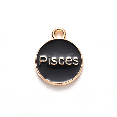 Alloy Enamel Pendants ENAM-S124-01B-08H-1