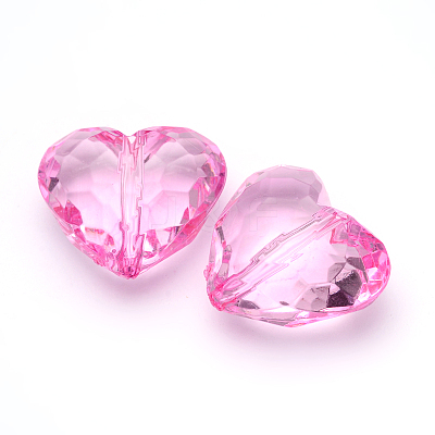 Transparent Acrylic Beads PL318Y-4-1
