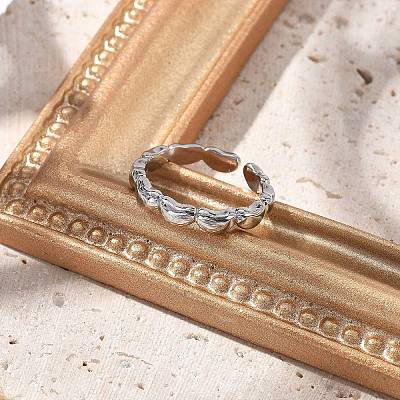 Brass Open Cuff Rings for Women LS-RJEW-U032-04G-1