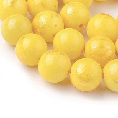 Natural Mashan Jade Beads Strands G-F670-A10-10mm-1