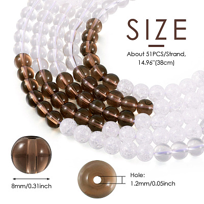 Glass Beads Strand GLAA-TAC0024-04-1