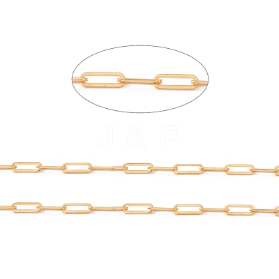 Ion Plating(IP) 304 Stainless Steel Paperclip Chains CHS-F017-02A-G-1