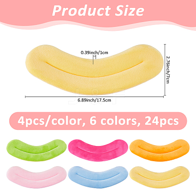 24Pcs 6 Colors Velvet Doll Lip DIY-FH0009-86-1