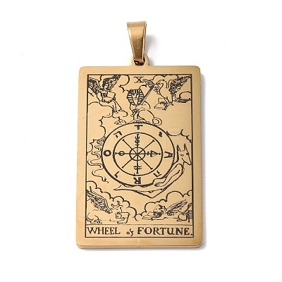 201 Stainless Steel Pendant STAS-B033-01G-10-1
