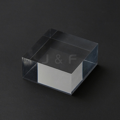 Square Transparent Acrylic Jewelry Display Pedestals ODIS-WH0329-31A-1