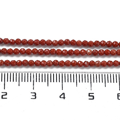 Natural Red Jasper Beads Strands G-J002-22-1