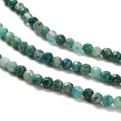 Natural Chrysocolla Beads Strands G-K373-B05-02-1
