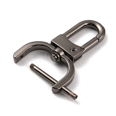 Zinc Alloy Swivel Lobster Claw Clasps FIND-WH0145-85C-B-1