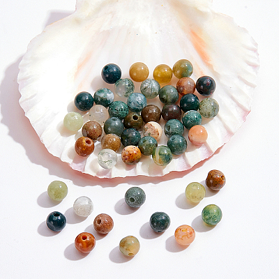 Natural Indian Agate Beads Strands G-NB0004-54-1