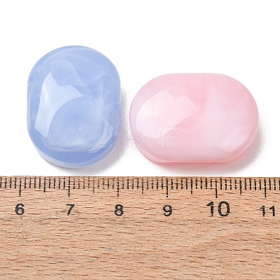 Two-Tone Imitation Gemstone Acrylic Beads AC-CBA7B05-18-1