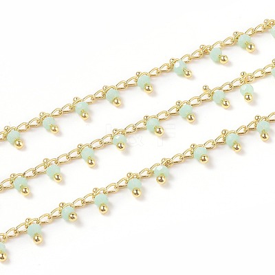 Handmade Glass Beaded Chains CHC-K008-B14-1
