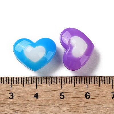 Two Tone Opaque Acrylic Beads SACR-I005-05C-1