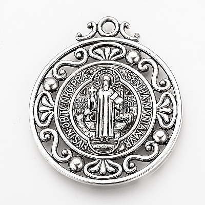 Tibetan Style Alloy Pendants LS-X-TIBEP-Q078-01AS-RS-1