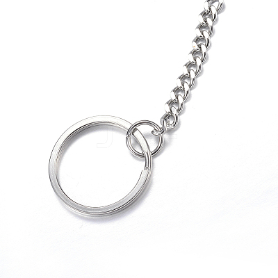 Tarnish Resistant 304 Stainless Steel Split Key Rings LS-STAS-G085-11-1