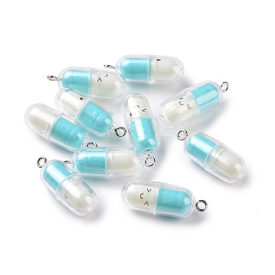 Translucent Plastic Pendants X-KY-L006-29E-1