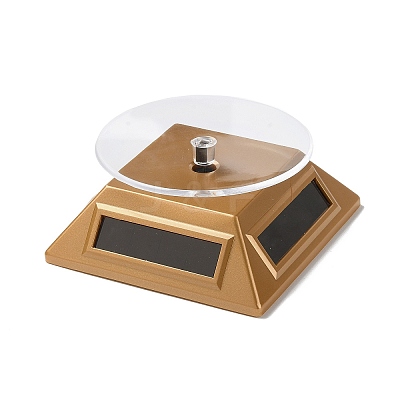 ABS Plastic 360 Degree Rotating Solar Power Battery Turntable Jewelry Display Stand ODIS-C010-01B-1