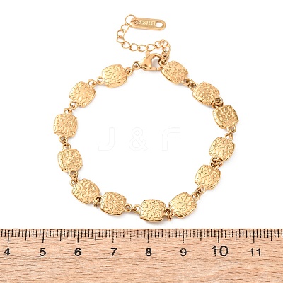304 Stainless Steel Link Chain Bracelets for Women BJEW-K293-03G-1