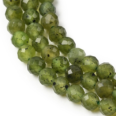 Natural Green Jade Beads Strands G-P603-C-4mm-03A-1