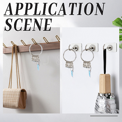 Iron Keychain Clasps FIND-SP0003-72P-1