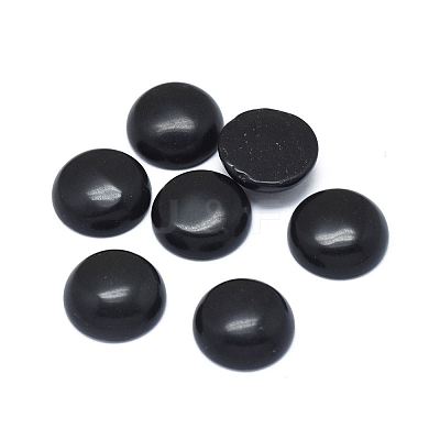 Natural Obsidian Cabochons G-G788-B-05-1