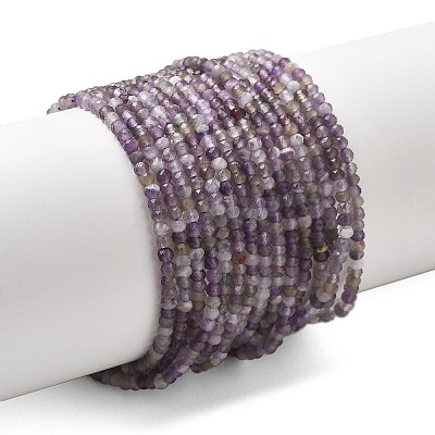 Faceted Natural Amethyst Beads Strands LS-G-RM241221-O4-1
