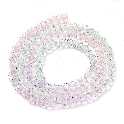 Transparent Painted Glass Beads Strands X-DGLA-A034-T2mm-A23-1
