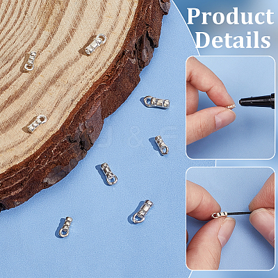 18Pcs 3 Styles 925 Sterling Silver Cord End STER-PH0002-11-1