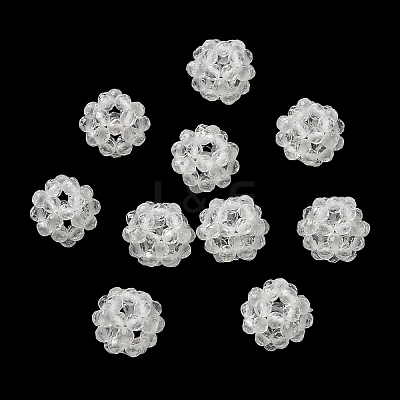 Natural Quartz Crystal Rock Crystal Woven Beads GG-CBA2E9C-F32-02-1
