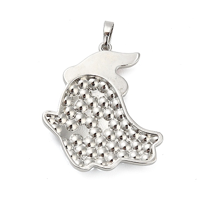 Halloween Brass Enamel Pendants KK-F915-02B-P-1