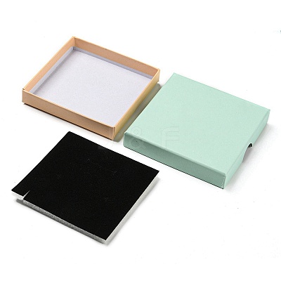 Square Cardboard Paper Jewelry Box CON-D014-02C-01A-1